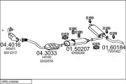 OPEL45569A016467 Výfukový systém MTS