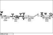 OPEL57710A001813 Výfukový systém MTS