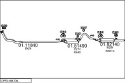 OPEL58870A000647 Výfukový systém MTS