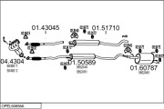 OPEL60898A005519 Výfukový systém MTS