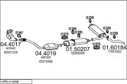 OPEL61569B016468 Výfukový systém MTS