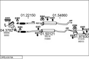 OPEL63579A015295 Výfukový systém MTS