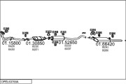 OPEL63700A001006 Výfukový systém MTS