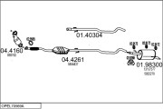 OPEL70569A017205 Výfukový systém MTS