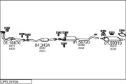 OPEL76700A004743 Výfukový systém MTS