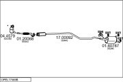 OPEL77569B019290 Výfukový systém MTS