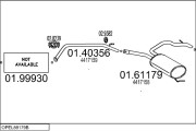 OPEL89179B024431 Výfukový systém MTS