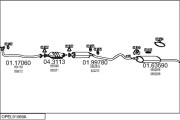OPEL91569A000618 Výfukový systém MTS