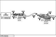 OPEL95808A015304 Výfukový systém MTS