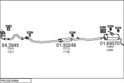 PEUG02499A007976 Výfukový systém MTS