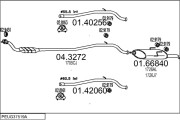 PEUG37519A007869 Výfukový systém MTS