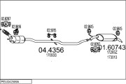 PEUG42509A018010 Výfukový systém MTS