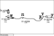 PEUG45509A018015 Výfukový systém MTS