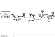PEUG54069A028141 Výfukový systém MTS