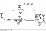 PEUG91489A018835 Výfukový systém MTS