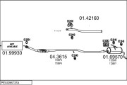 PEUG96737A007979 Výfukový systém MTS
