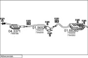 RENA34459A012640 Výfukový systém MTS
