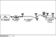 RENA65927A002114 Výfukový systém MTS