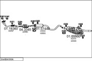 SAAB84399A003970 Výfukový systém MTS
