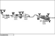 SAAB86399A003970 Výfukový systém MTS
