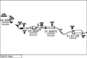 SEAT21389A016524 Výfukový systém MTS