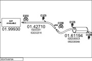 SEAT50878A033875 Výfukový systém MTS