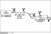 SKOD02379A023170 Výfukový systém MTS