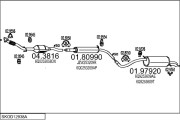 SKOD12938A133125 Výfukový systém MTS