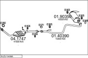 SUZU15488A016094 Výfukový systém MTS