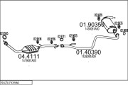 SUZU75359A010319 Výfukový systém MTS