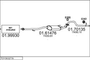 TOYO03277A122436 Výfukový systém MTS