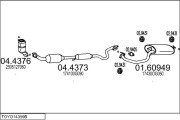 TOYO14359B017218 Výfukový systém MTS