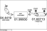 TOYO57658A018735 Výfukový systém MTS