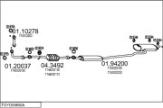 TOYO59650A008926 Výfukový systém MTS