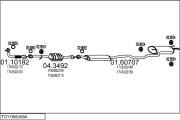 TOYO66349A003625 Výfukový systém MTS