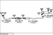 TOYO67707A029552 Výfukový systém MTS