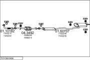 TOYO84349A003627 Výfukový systém MTS
