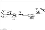 TOYO86788A008935 Výfukový systém MTS