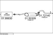 TOYO91267A116996 Výfukový systém MTS