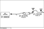 TOYO92267A116996 Výfukový systém MTS