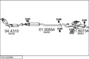 VOLV52299A016082 Výfukový systém MTS