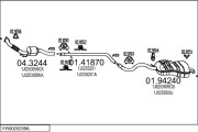 VW0020259A016063 Výfukový systém MTS