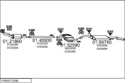 VW0021229A001910 Výfukový systém MTS