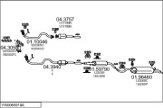 VW0065918A133386 Výfukový systém MTS