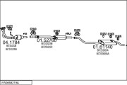 VW0068219A008047 Výfukový systém MTS