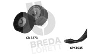 KCA0031 Ozubený klinový remeň - Sada BREDA LORETT