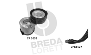 KCA0043 Ozubený klinový remeň - Sada BREDA LORETT