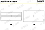 01-4181/4 0.25mm Ojničné lożisko GLYCO