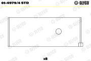 01-4979/4 STD Ojničné lożisko GLYCO