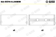 02-4576 0.25mm Lożisko kľukového hriadeľa GLYCO